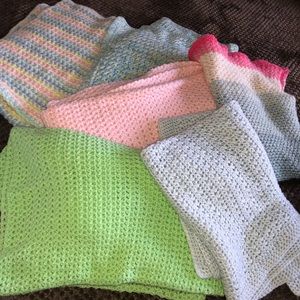 New hand knitted baby blankets
